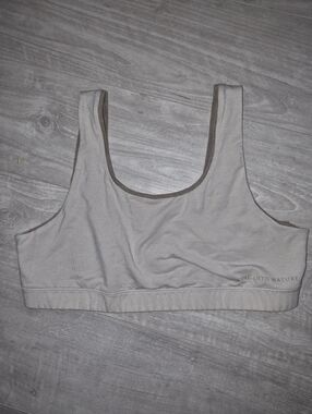Beige Scoop Neck Seamless Comfort Bra Paka
